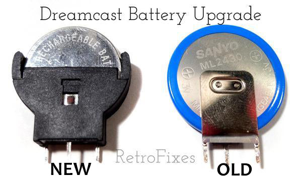 Sega Dremcast Console Memory Battery Upgrade Kit