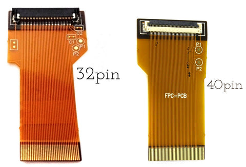 GBA 32 or 40 Pin Adapter Ribbon Cable - Backlight Mod