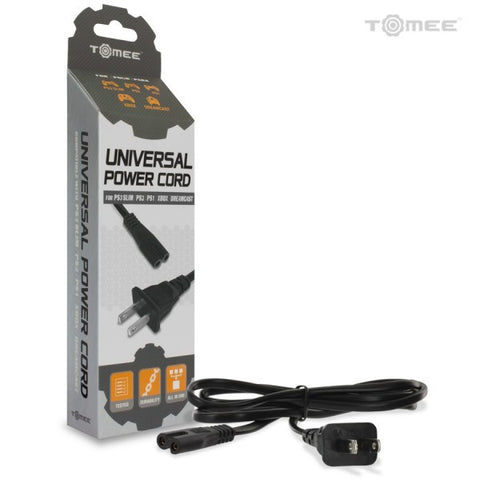 Universal Power Cord: PS4/ PS3 Slim/ PS2/ PS1/ Xbox/ Dreamcast