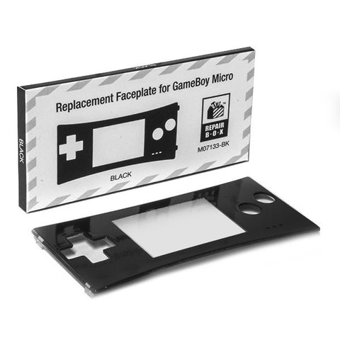 Game Boy Micro Replacement Faceplate Black or Clear