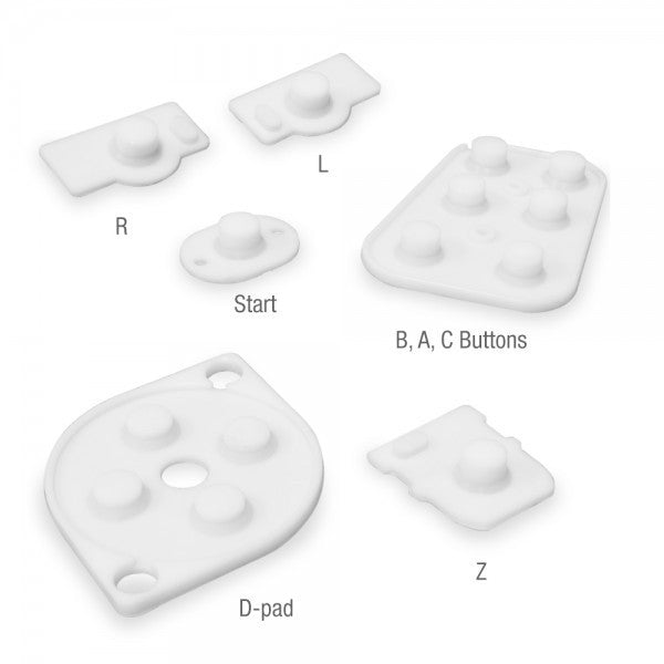 N64 Controller Silicone Replacement Conductive Pads - RetroFixes - 1