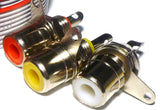 RCA Jacks for DIY Composite or Audio Upgrades Silver or Gold - RetroFixes - 2