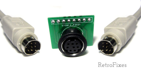Mini Din 8pin Cable & Port Kit (Great for RGB projects) - RetroFixes - 1